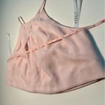 Azazie NWT  BLUSHING PINK CHIFFON CROPPED TOP SIZE XL Photo 12