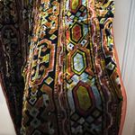 Anthropologie ❤️‍🔥Women’s  Elevenses Velvet Boho Tribal Print Pants Size 6 Photo 4