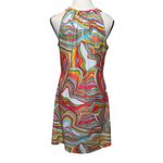 Jude Connolly The Lisa Keyhole Halter Dress Groovy Psychedelic Colorful Size S Photo 4