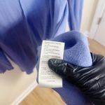 Free People  We The Free Full Swing Tunic Size L Blue Long Sleeve Distressed New Photo 6