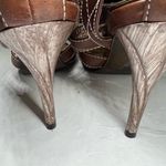 Carlos Santana  Prodigy heels 7 leather brown strappy detail heels party dance Photo 6