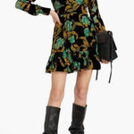 NWT Saloni Pia Velvet Silk Dress size 2 Photo 0