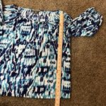 Tommy Bahama  Blouse Womens M Used Blue White Photo 6