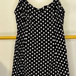 Longitude  Black Polka Dot One Piece Swim Dress Photo 0