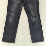 Pilcro  Vintage Straight Leg Jeans Black Distressed Women's 32‎ Stretch High-Rise Photo 3
