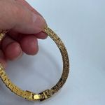 Vintage set faux gold chunky necklace and bracelet Photo 4