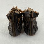 Bed Stu Rustic Artemis‎ Leather Gladiator Sandals 10 Buckle Zipper Ankle Straps Black Photo 4