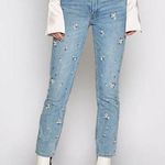 Joie  Weslyn D Embellished Pearl Jeans Denim 26 Photo 0