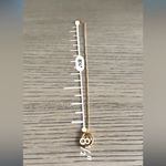 Christian Dior  Vintage Gold Tone Logo Pendant Necklace Adjustable Chain Photo 4