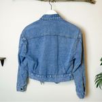 J.ING Vintage Blue Light Weight Crop Denim Jacket Size XS Photo 3