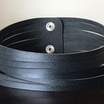 Etsy Genuine Leather Layered Rope Wrap Bracelet or Collar Necklace Photo 8