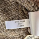 Madewell  Harwood Cableknit Mockneck Cardigan Sweater in Heather Otter Sz Small Photo 9