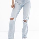 PacSun Light Indigo Distressed Dad Jeans Photo 0