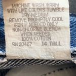 Vintage Chic Cutoff Jean Shorts Baggy Medium Wash High Waisted Mom Frayed Denim Blue Size 14 Photo 7