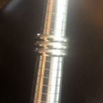 Sterling Silver Vintage TAXCO Concentric Circle Fluted Wide Band Ring Photo 5