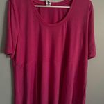 West Loop NWT  Womens babydoll Tunic Top 3/4 short Sleeve Shirt Pink Photo 1