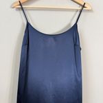 STAUD  Midi Slip Dress Women's Small Blue Cocktail Party Minimalist Satin NWOT Photo 5