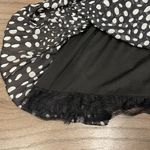 Moon River Black and White Polka Dot Strapless Dress - Size S Photo 3