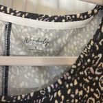 Wonderly  Black and Cream Animal Print Tank Top Photo 2