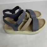 Ecco  Women's Sandals in Navy and Beige Photo 2