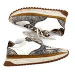 Madewell Kickoff Trainer Sneakers in Leather and Spot Mix Calf Hair 9.5 Photo 11