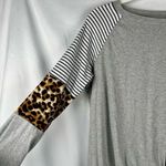 Women’s Long Sleeve Stripe Leopard T Photo 2
