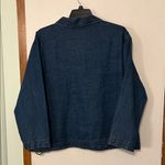 Floral Embroidered Denim Jacket Blue Size 2X Photo 2