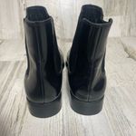 Jeffrey Campbell  Marloe Chelsea Boots Glossy Faux Leather Black size 5 Photo 3