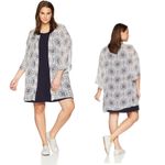 WALLFLOWER Sleeveless Kimono Dress NWT 1X White Photo 1