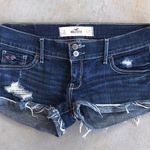 Hollister  Denim Jean Short Booty Shorts Distressed Photo 0