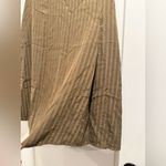 Everlane The City Stripe Shirt & Skirt Beech Brown Set Size 8 Photo 8