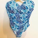 La Blanca  Snakeskin One Piece Swimsuit Tummy Control Padded Size 10 Photo 0