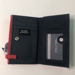 Nautica  nwt red logo rfid top zip bifold wallet 5.25 x 3.25 Photo 1