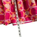 SSYS the Mix Print Tatum Dress Womens S Hot Pink Orange Tiered Babydoll Preppy Photo 8