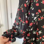 Love Tree floral shift dress with cold shoulders. Photo 2