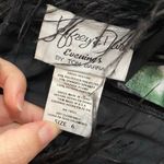 Vintage Jeffrey & Dara by Tom Barra Black Velvet Ostrich Feather Collar Gown Sz6 Size 6 Photo 4