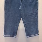 Lee blue denim lace hem Capri jeans Photo 2