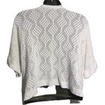 Notations White Knit Open Short Sleeve Cardigan Size 1x Photo 2