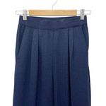St. John  Collection Santana Knit Pants Navy Blue Pleated Trousers Size 4 USA Photo 3