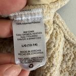 Sherpa Fleece Quarter Zip Pullover Oatmeal Heather Cream Womens Size Large Cozy Tan Photo 6