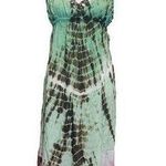 BOHO TIE DYE OMBRÉ HALTER SUMMER CHIC SMALL Bohemian Tropical Beach DRESS Photo 0