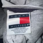 Tommy Hilfiger Vtg  Gray Flag Logo Short Sleeve T-Shirt 100% Cotton Size L Stains Photo 4