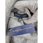 Adrienne Vittadini NWT  Heathered Gray Turtleneck Sweater Fringe Design Sz M Photo 1