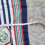 VINTAGE NEWPORT YACHT CLUB NAUTICAL ITALIAN SQUARE SCARF BY BERKSHIRE Blue Photo 1