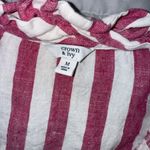Crown & Ivy Pink and White Striped Line Tank Top Size Medium Photo 1