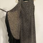 Vintage ditsy floral fully lined wrap style short sleeve midi feminine dreas M Black Size M Photo 7