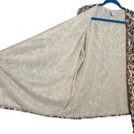 Chico's Chico’s Ocelot Animal Print Stretchy Mesh Open Front Long Sleeve Cardigan Photo 6