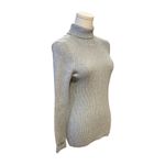 Basic Editions Sweater Women’s Medium Grey Longsleeve Glitter Pullover Casual Gray Photo 1