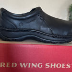 Red Wing 2321 Leather Aluminum Toe Slip Resistant Work Shoes Sz 10B Black Women Photo 0