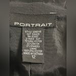 Portrait Women’s Black 2 Buttons Blazer Size 12 Photo 6